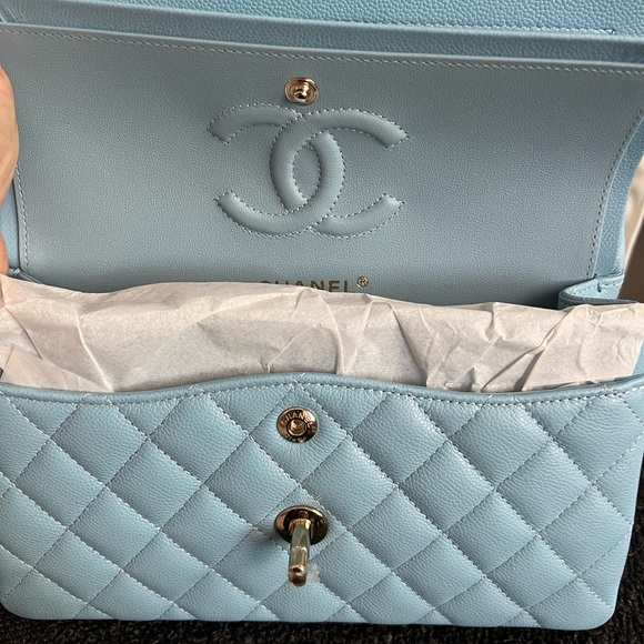 COPY - Chanel small classic in blue - Picture 7 of 8
